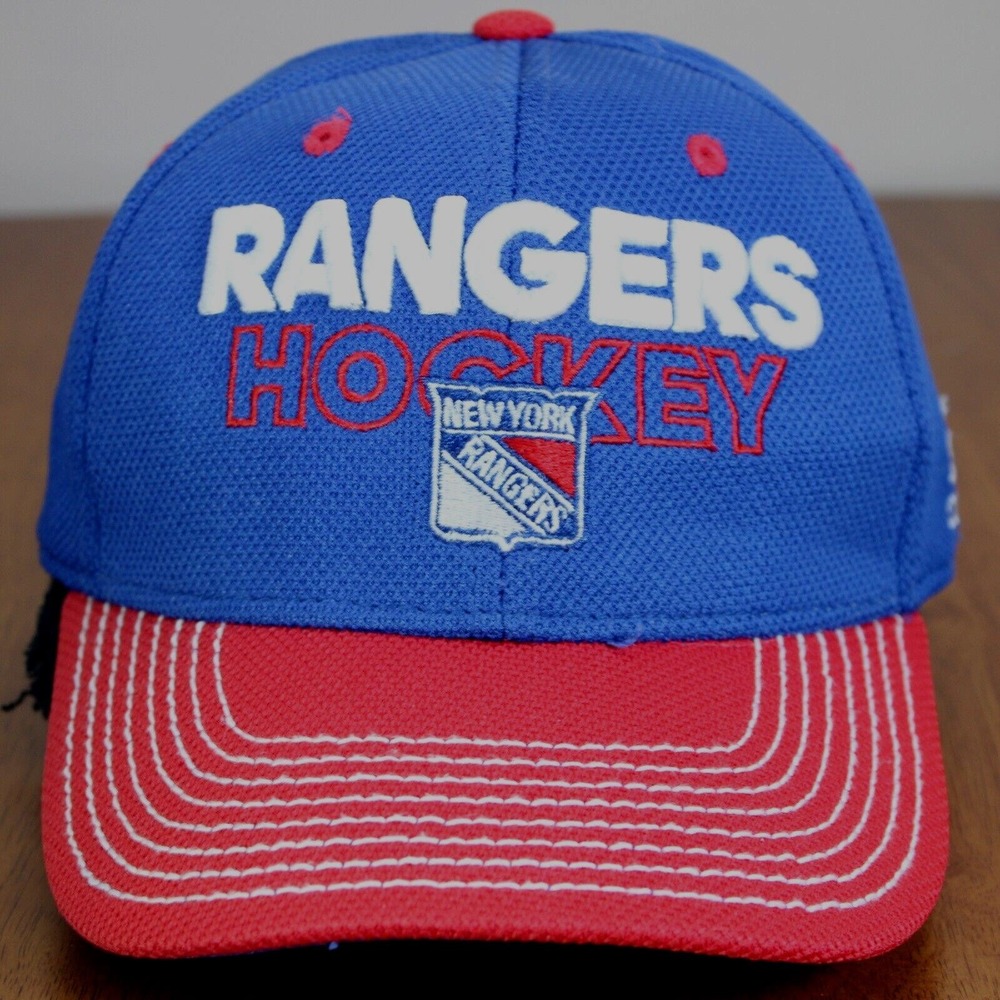 New York Rangers Hat Cap‎ Adidas Adult Fitted Medium Big Stitch NHL Ice Hockey